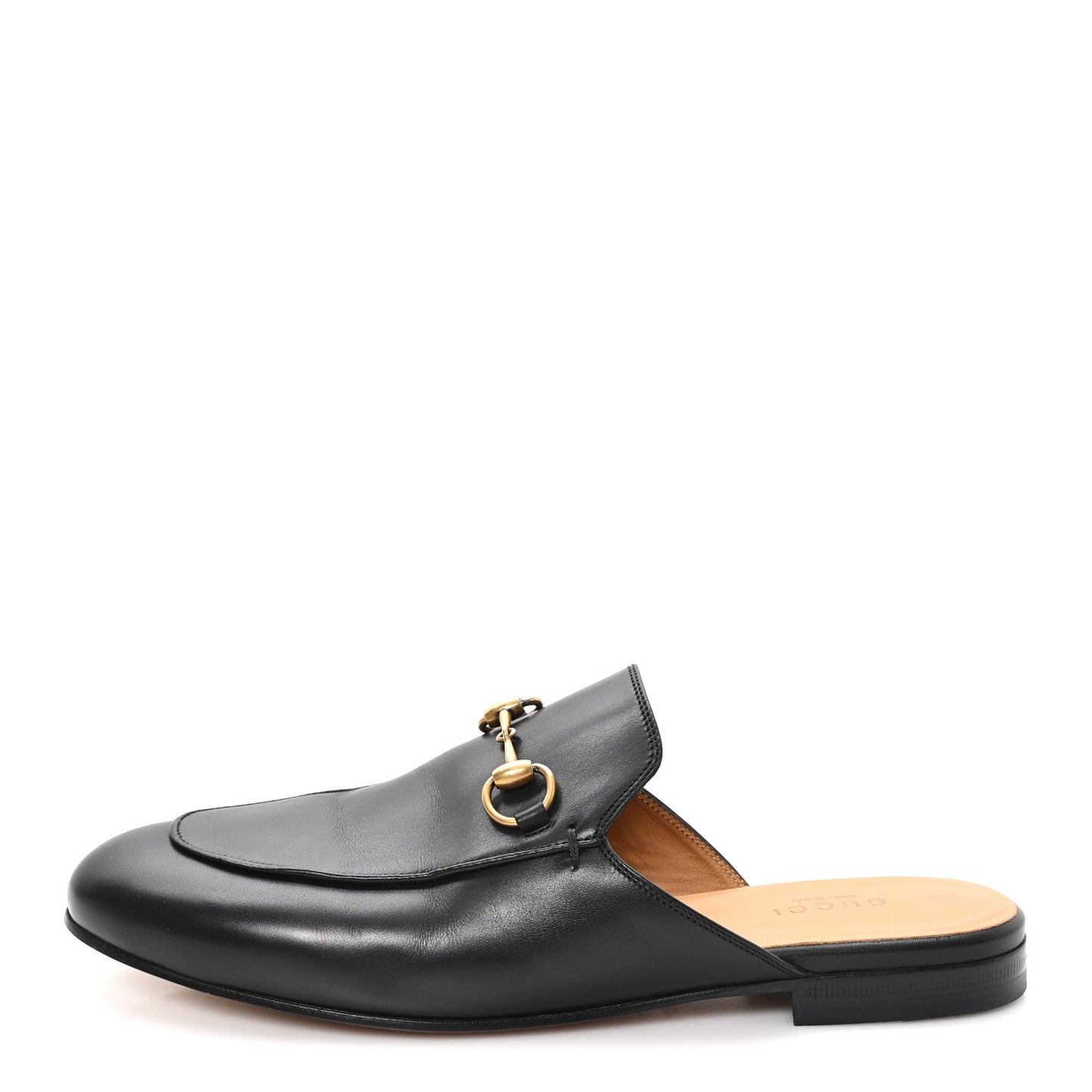 Calfskin Womens Princetown Slippers 37.5 Black