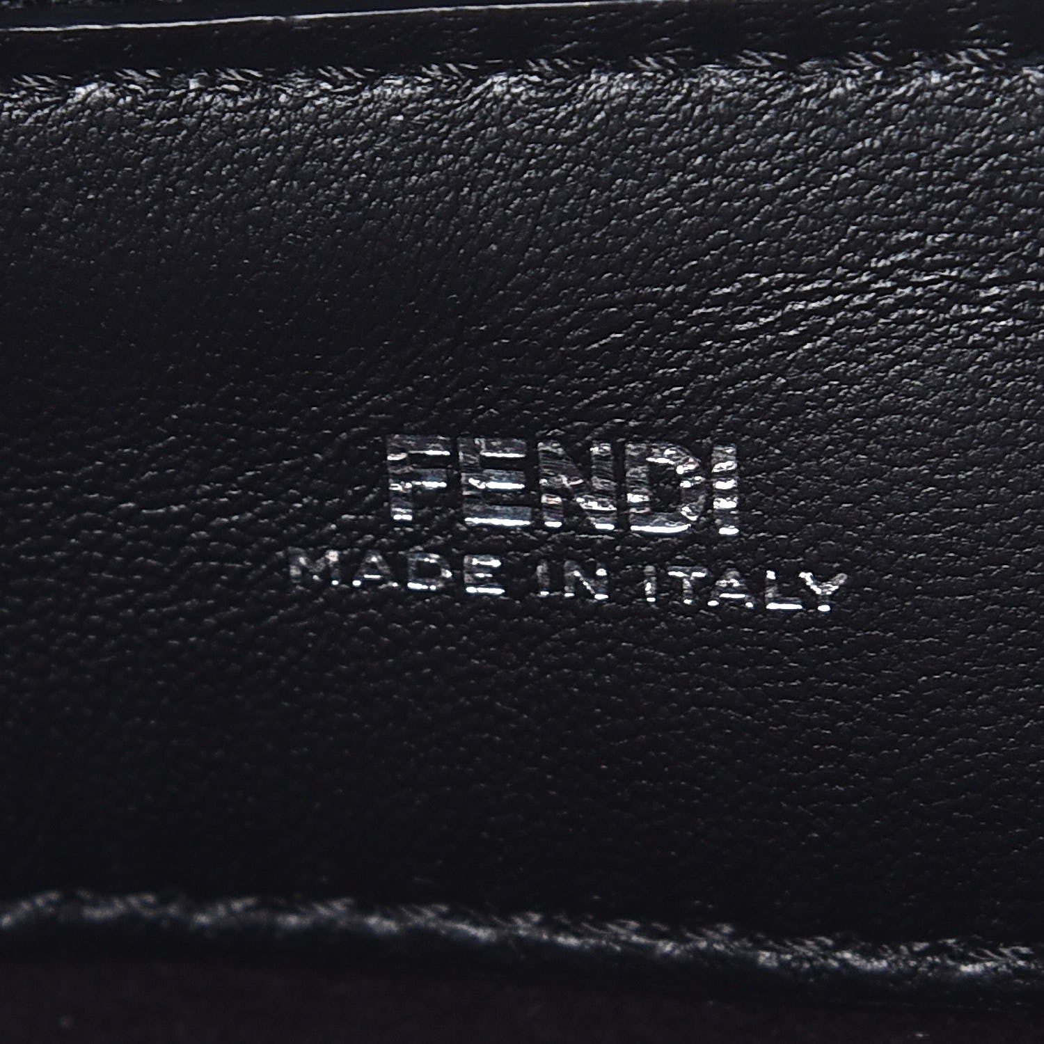 Fendi Shiny Nappa Trapuntata Small DotCom Click Chain Satchel Black 6 of 8