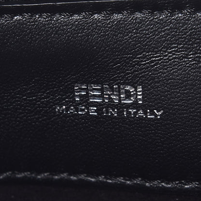 Fendi Shiny Nappa Trapuntata Small DotCom Click Chain Satchel Black 6 of 8
