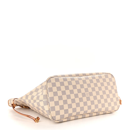Louis Vuitton Damier Azur Neo Neverfull MM Rose Ballerine 5 of 12
