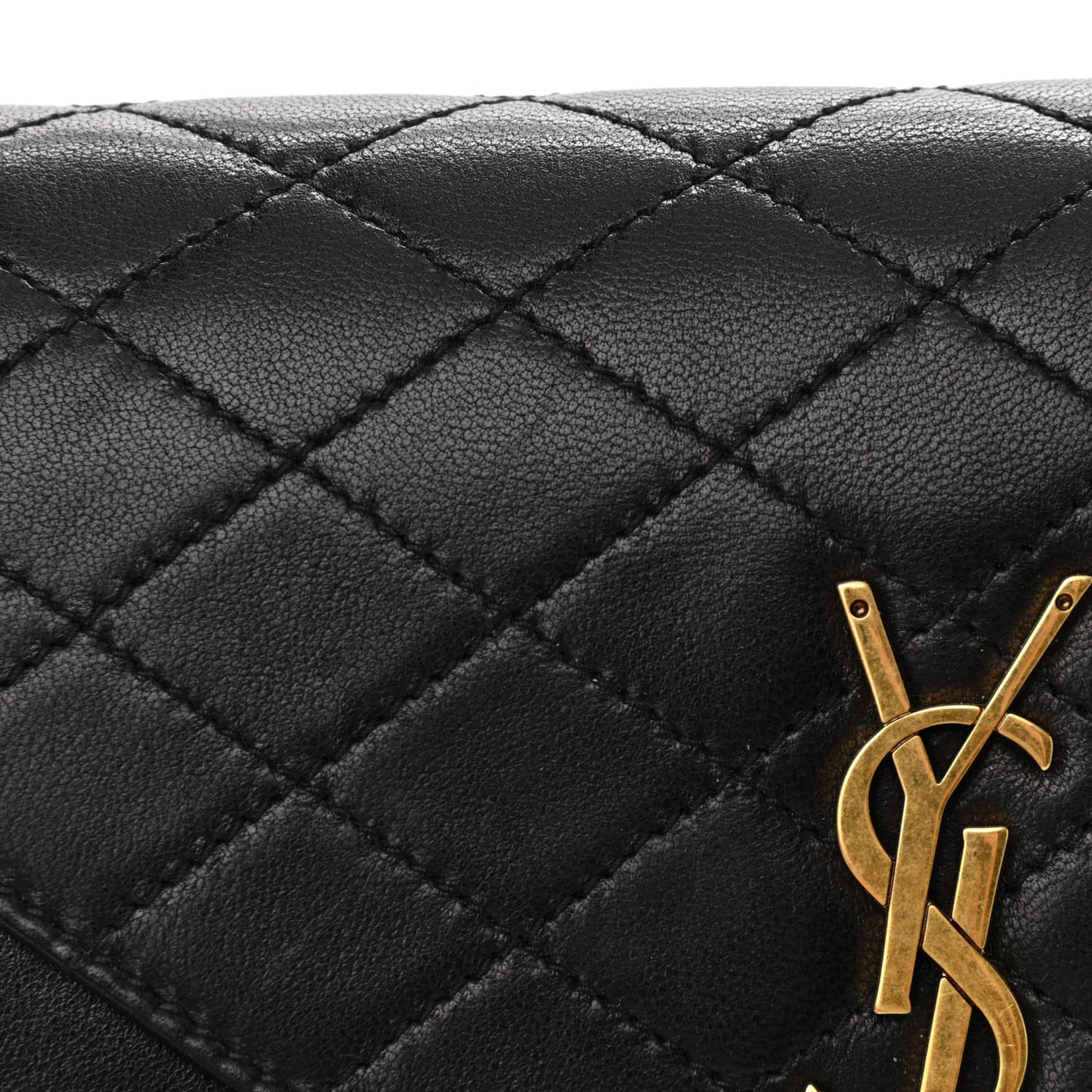Lambskin Quilted Mini Gaby Satchel Black