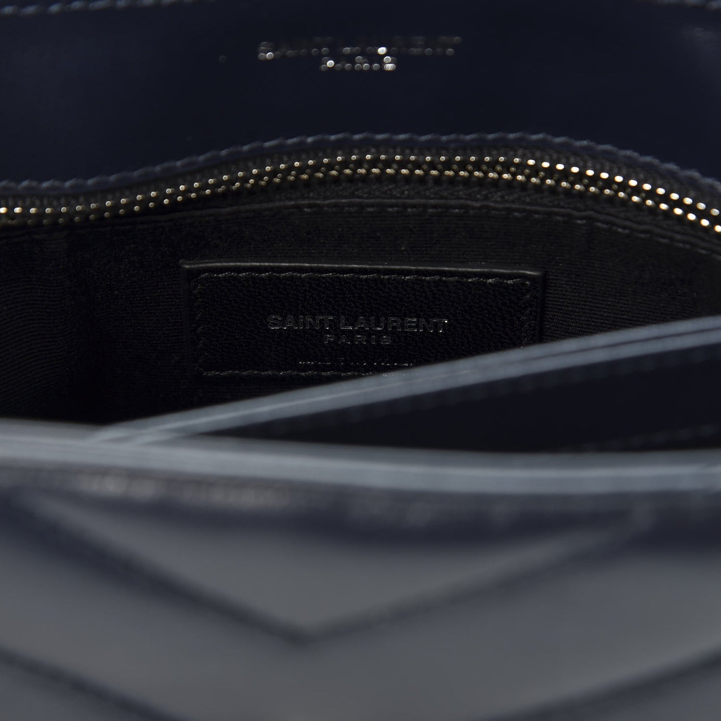 Calfskin Y Quilted Monogram Toy Loulou Chain Satchel Medium Blue