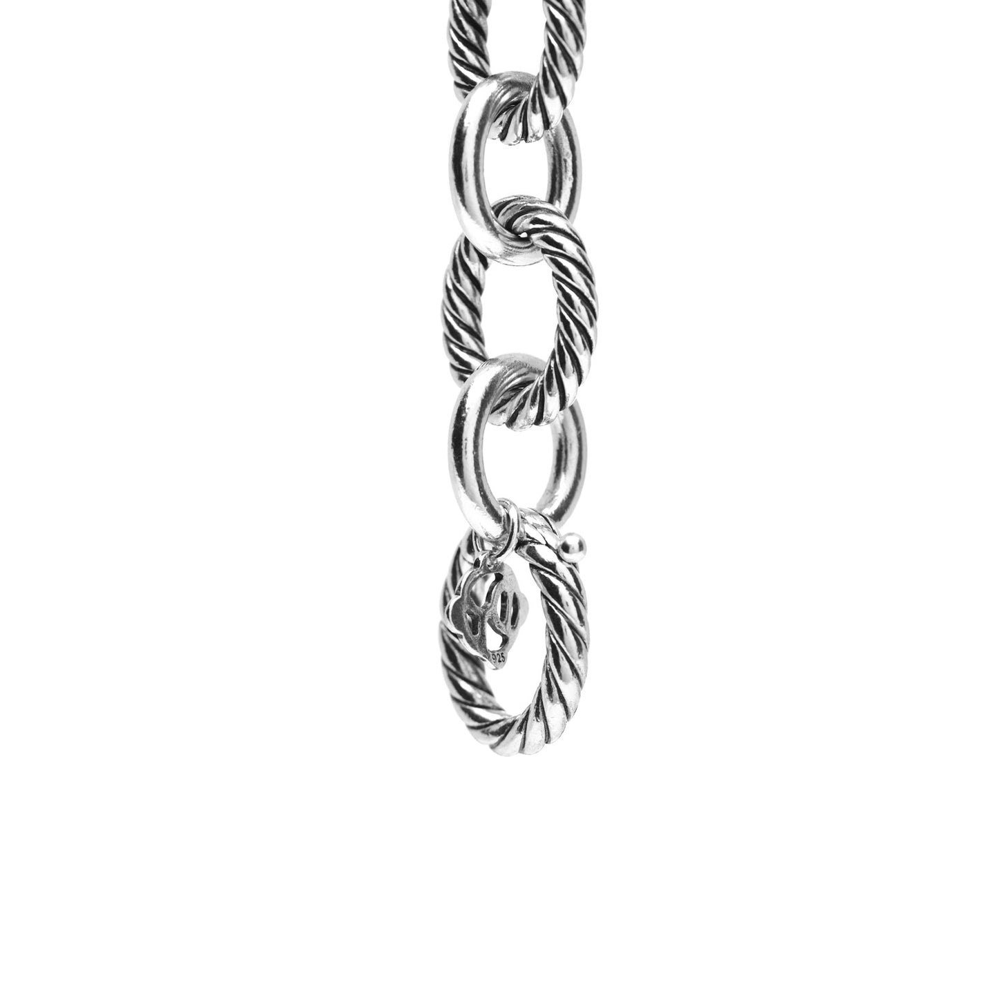 Sterling Silver 10mm Medium Oval Link Bracelet