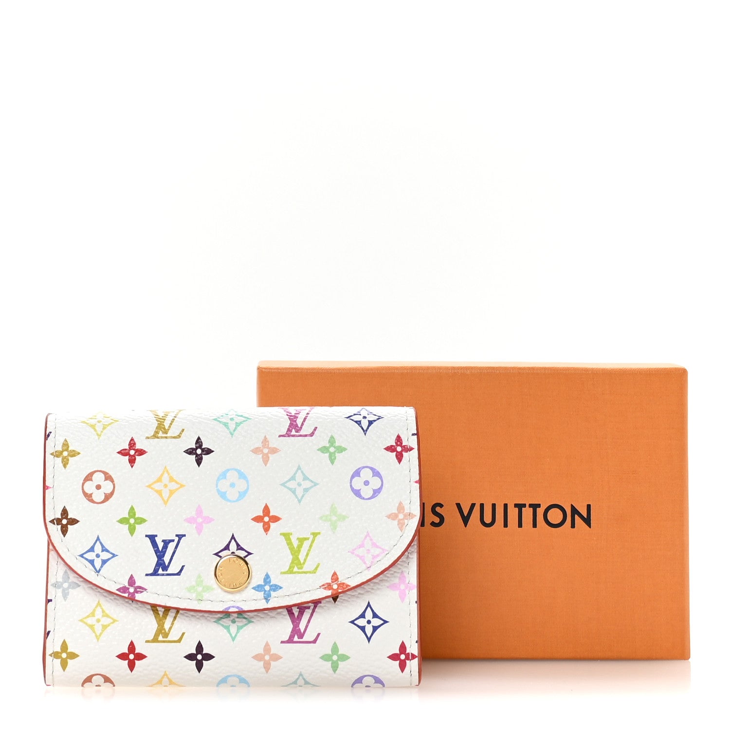 Louis Vuitton LV X TM Monogram Multicolor Rosalie Coin Purse White Kawaii Pink 7 of 7