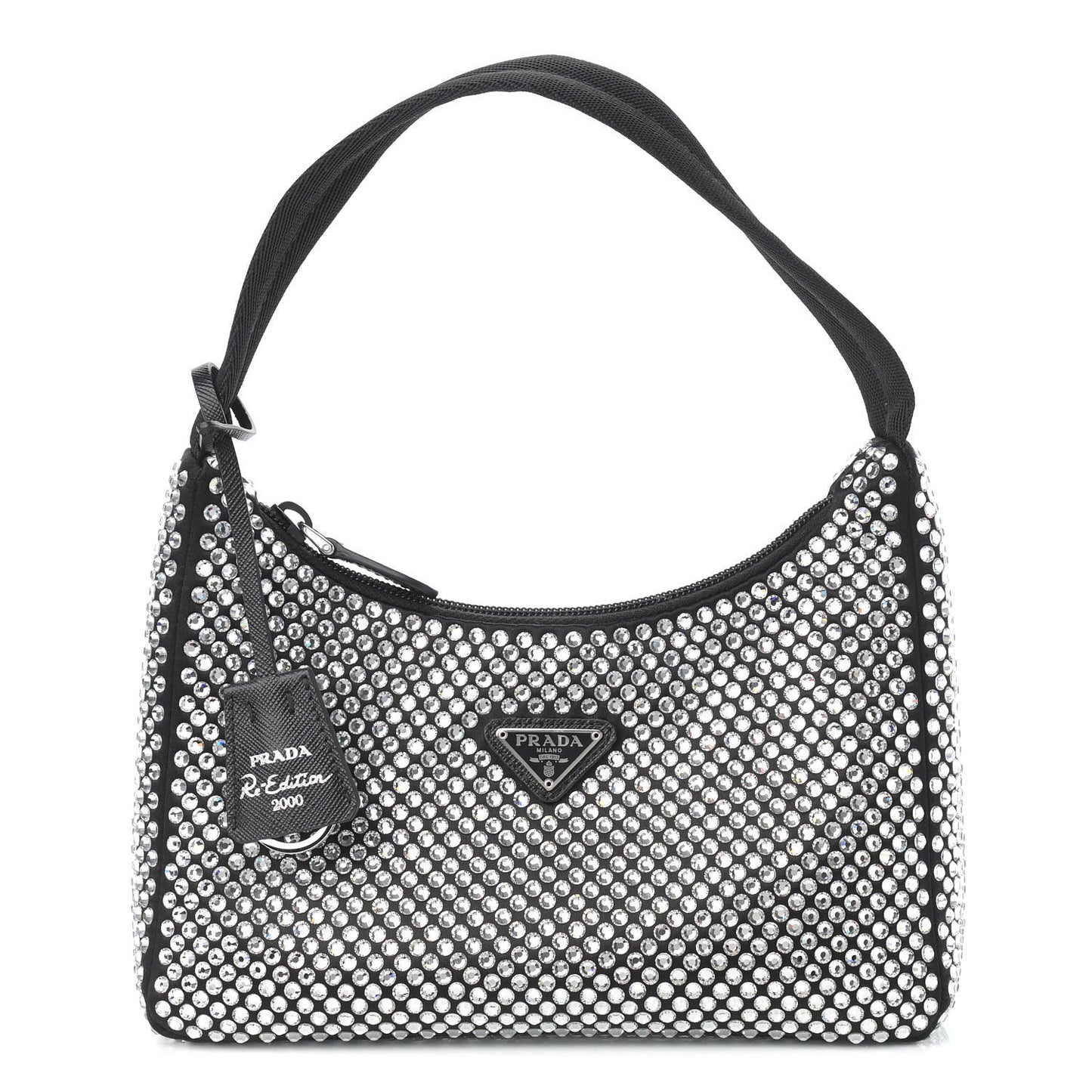 Satin Crystal Mini Re-Edition 2000 Bag Cristal