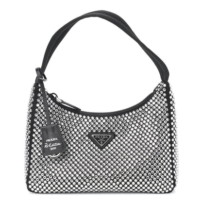 Prada Satin Crystal Mini Re-Edition 2000 Bag Cristal 1 of 9