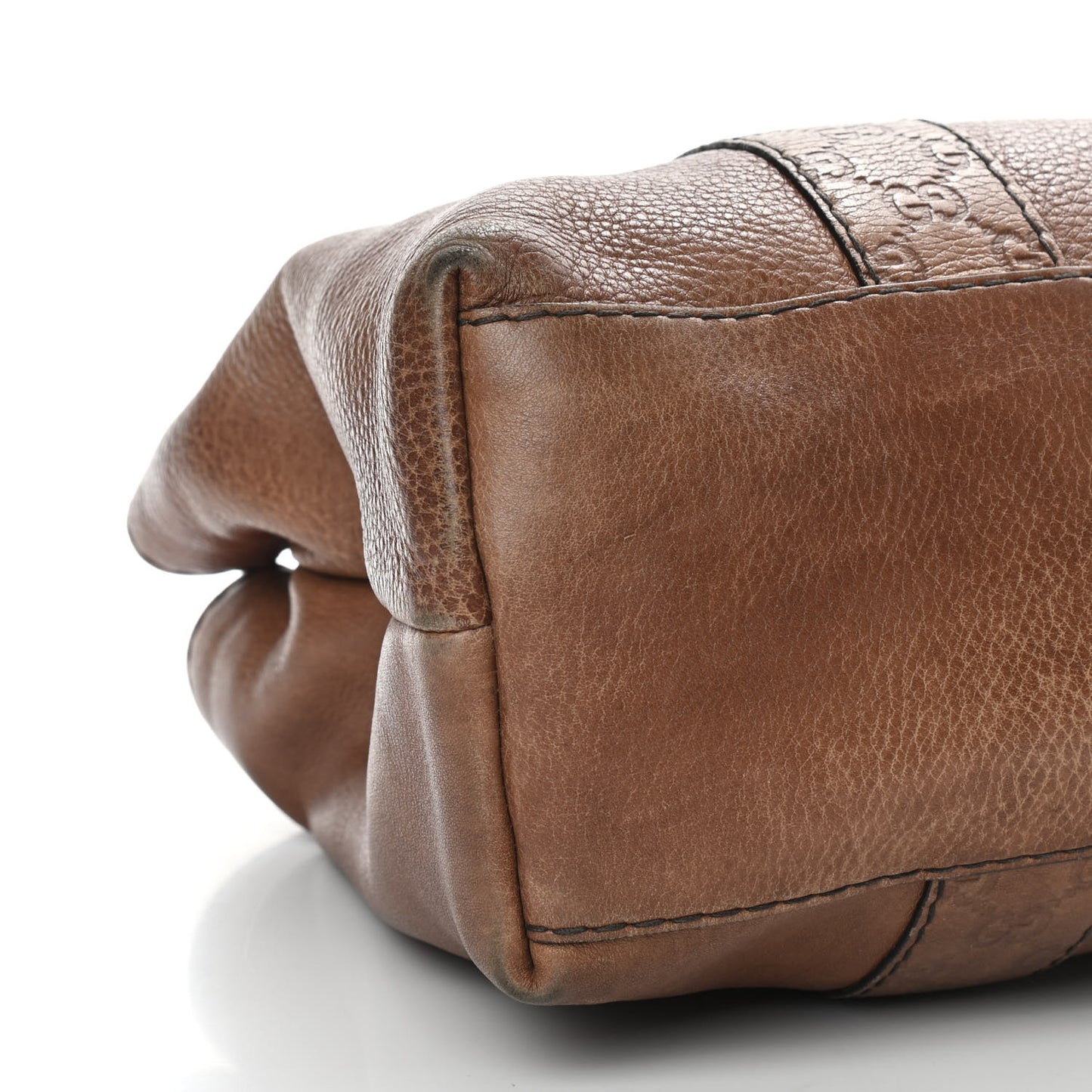 Calfskin Medium Bamboo Bar Tote Bag Brown