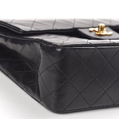 Chanel Lambskin Quilted Medium Double Flap Bag Black 13 of 16