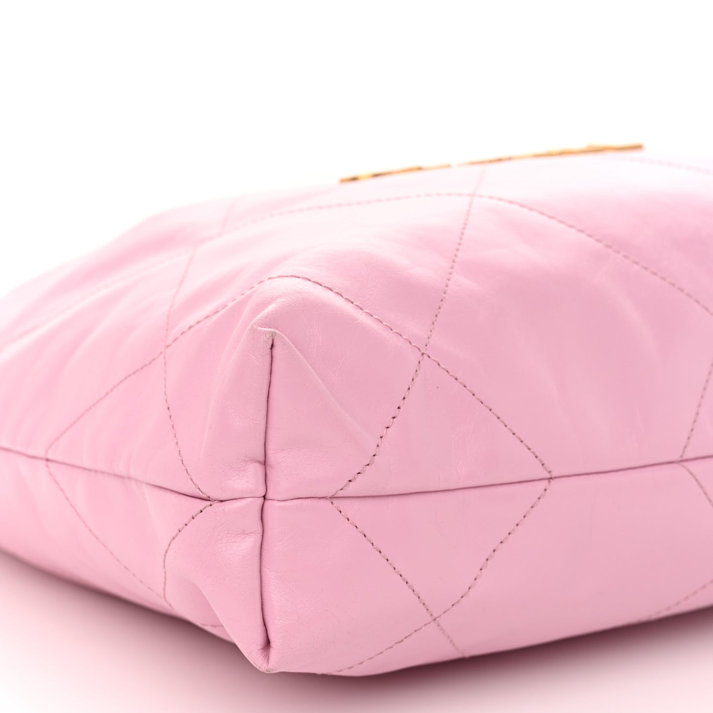 Shiny Calfskin Quilted Small Chanel 22 Lilac