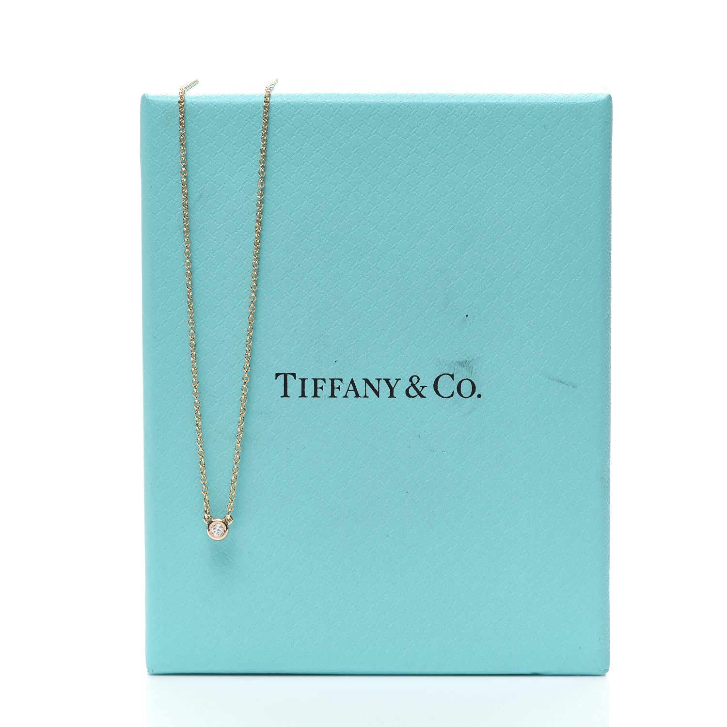 Tiffany 18K Rose Gold Diamond .03ct Elsa Peretti Diamonds by the Yard Pendant Necklace 6 of 6