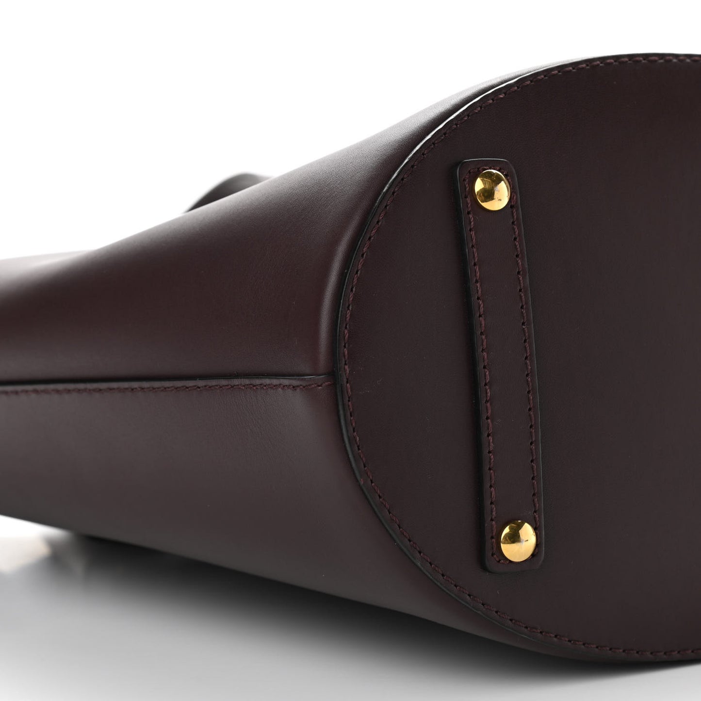 Supple Calfskin Medium Bucket Bag Burgundy