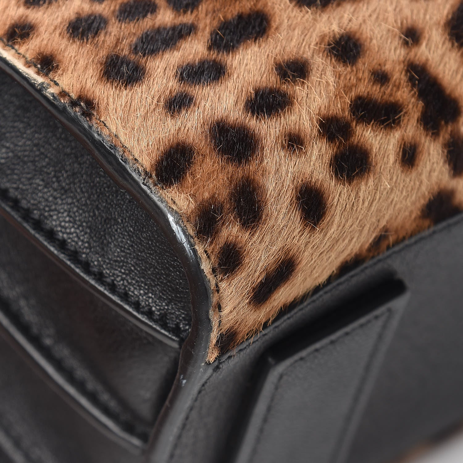 Saint Laurent Pony Effect Calfskin Leopard Print Baby Supple Sac De Jour 13 of 25