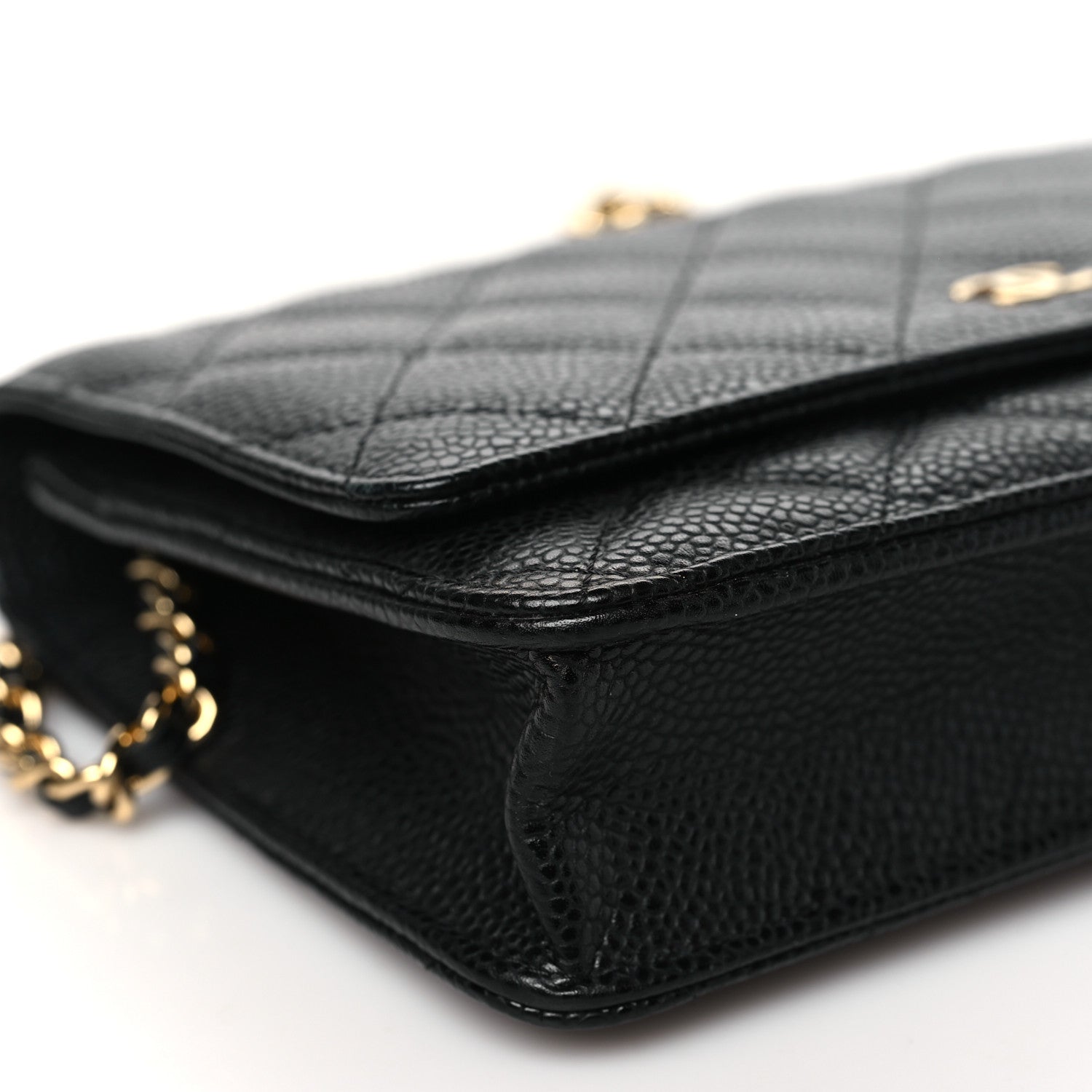 Chanel Caviar Quilted Wallet on Chain WOC Black 10 of 11