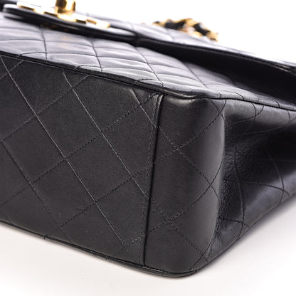 Chanel Lambskin Quilted XL Jumbo Single Flap Black 10 of 11