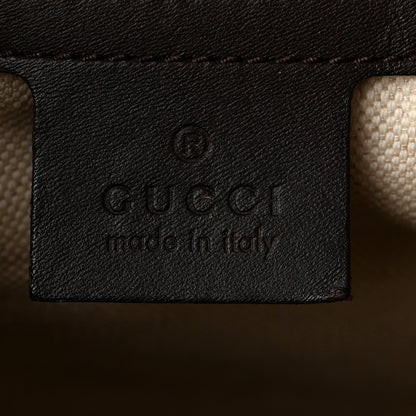 Gucci Monogram Vintage Web Medium Boston Dark Brown 6 of 10