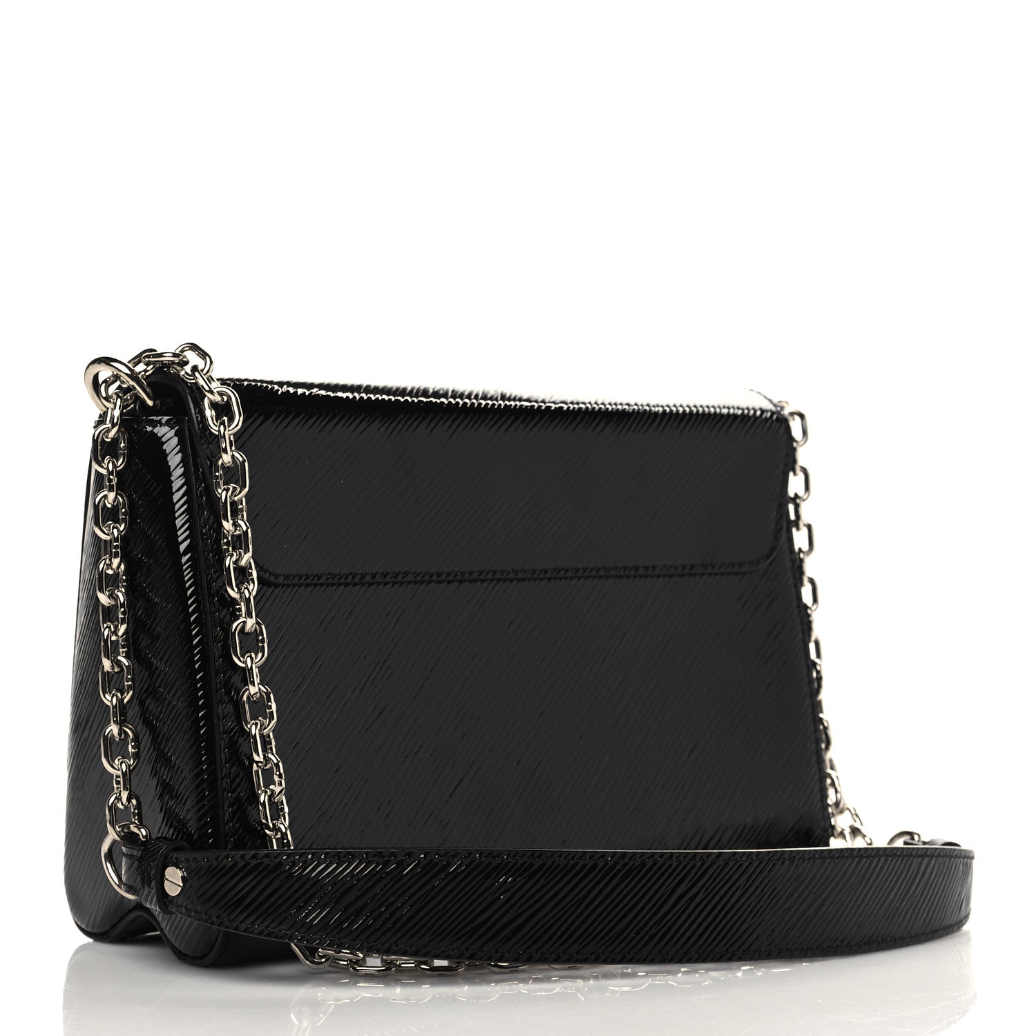 Louis Vuitton Electric Epi Twist Shoulder Bag MM Black 3 of 8