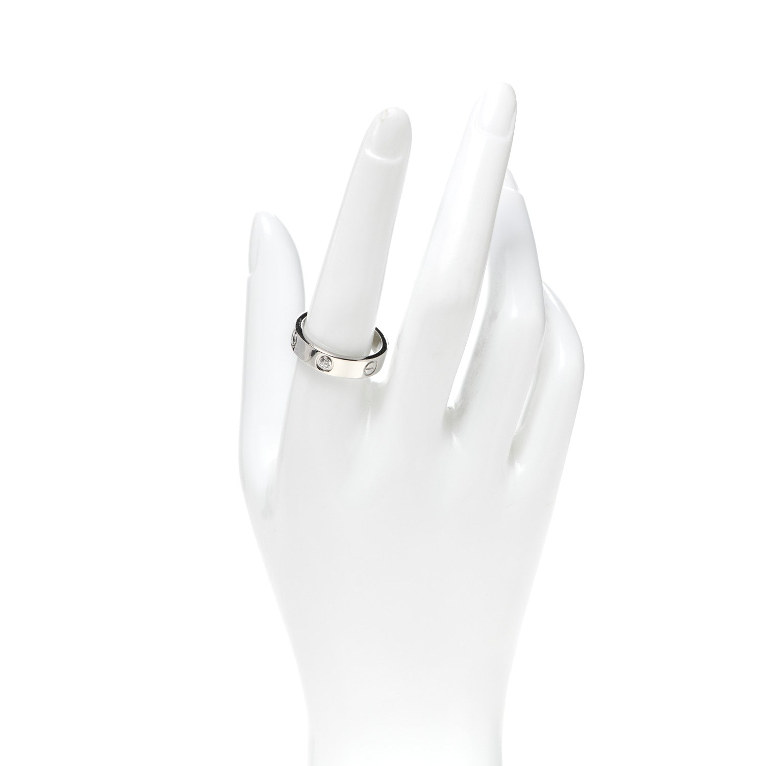 Cartier Platinum Diamond 5.5mm LOVE Ring 59 8.75 2 of 4