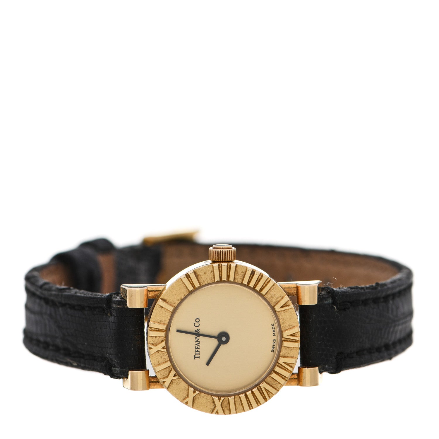 Tiffany 18K Yellow Gold Lizard 19mm Atlas Quartz Watch Gold 2 of 11