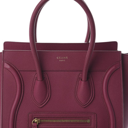 Celine Baby Drummed Calfskin Micro Luggage Plum 8 of 8