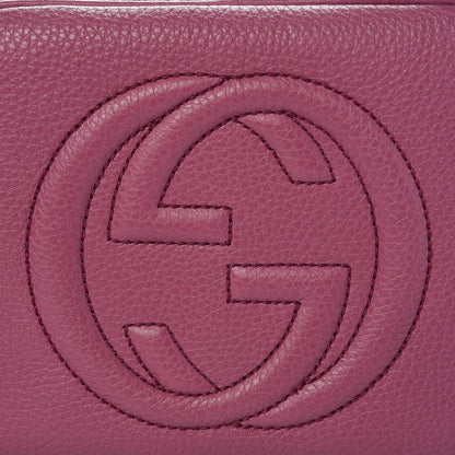 Gucci Pebbled Calfskin Small Soho Disco Bag Peonia Flower 9 of 9