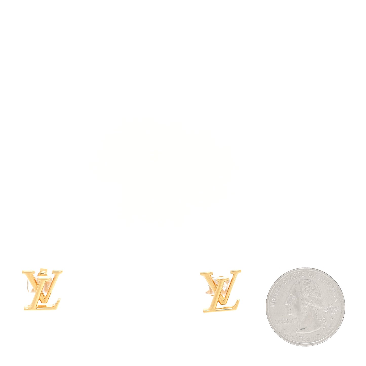 Metal LV Iconic Earrings Gold