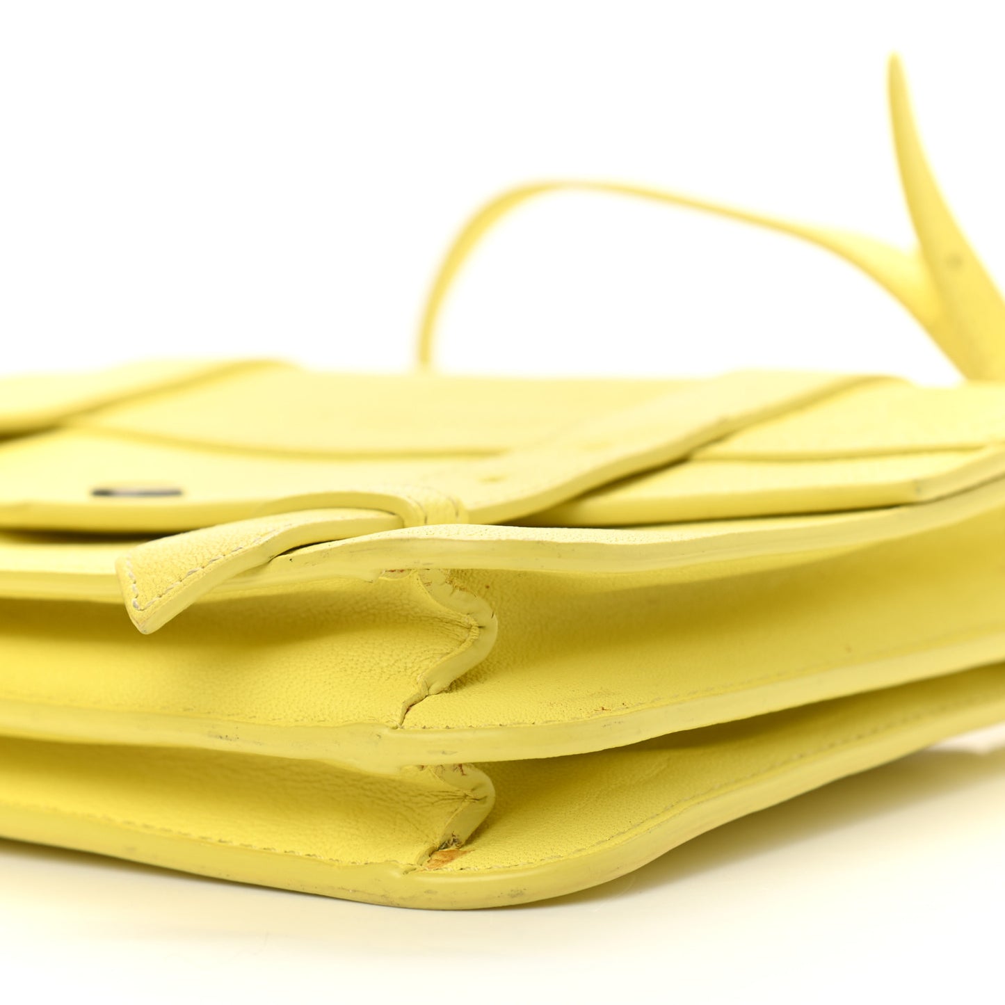 Lambskin PS1 Crossbody Wallet Yellow