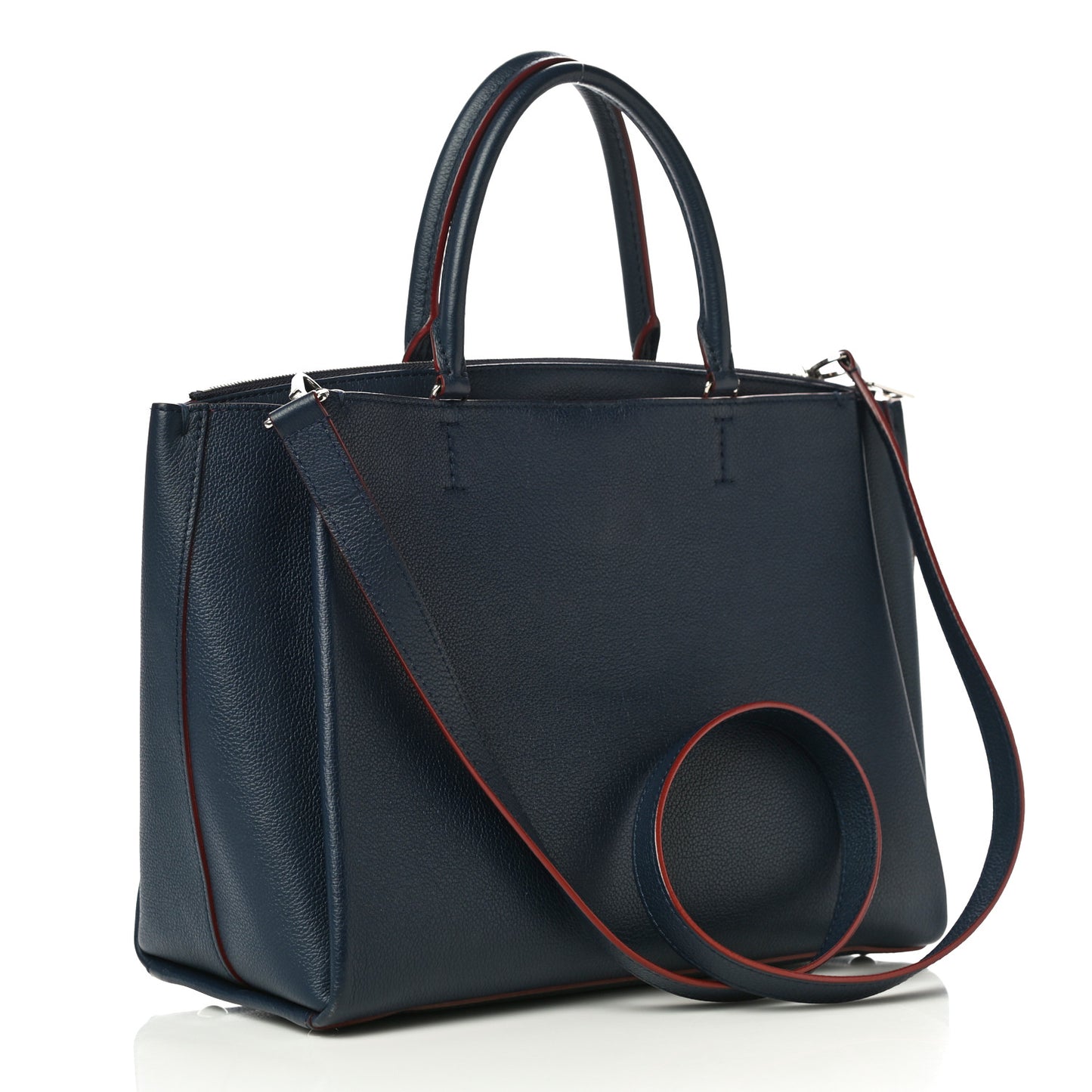 Calfskin Lockmeto Marine Rouge