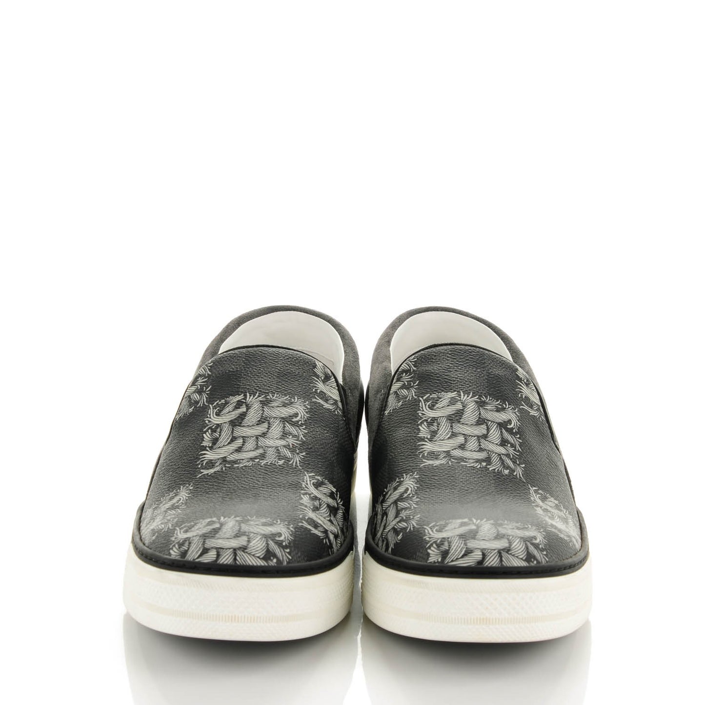 Damier Graphite Rope Twister Slip On 7 White
