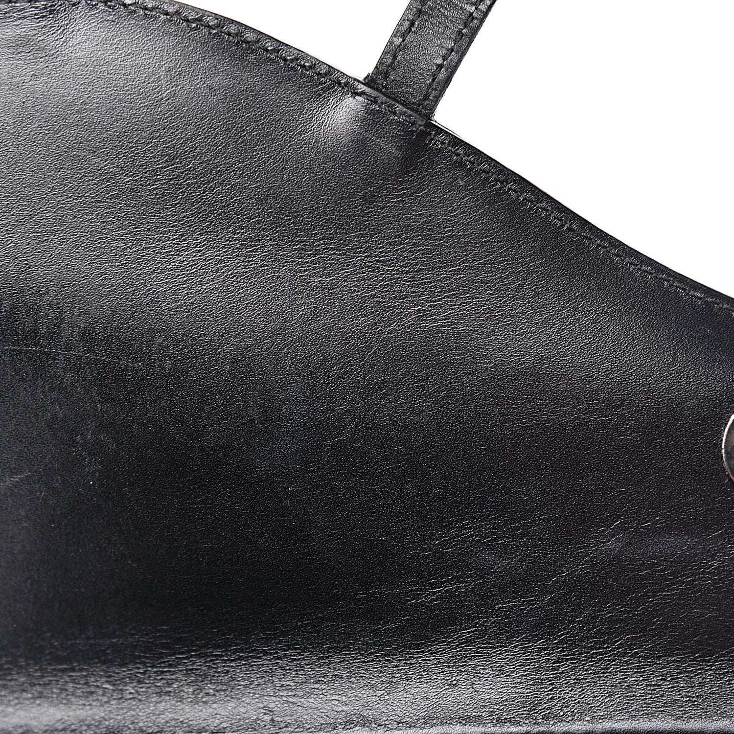 Christian Dior Glazed Calfskin Saddle Shopper Black 11 of 14