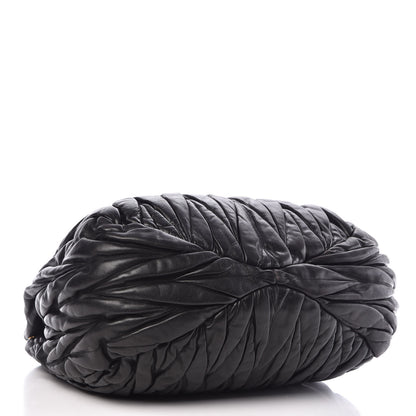 Miu Miu Nappa Matelasse Shopping Tote Black 4 of 11