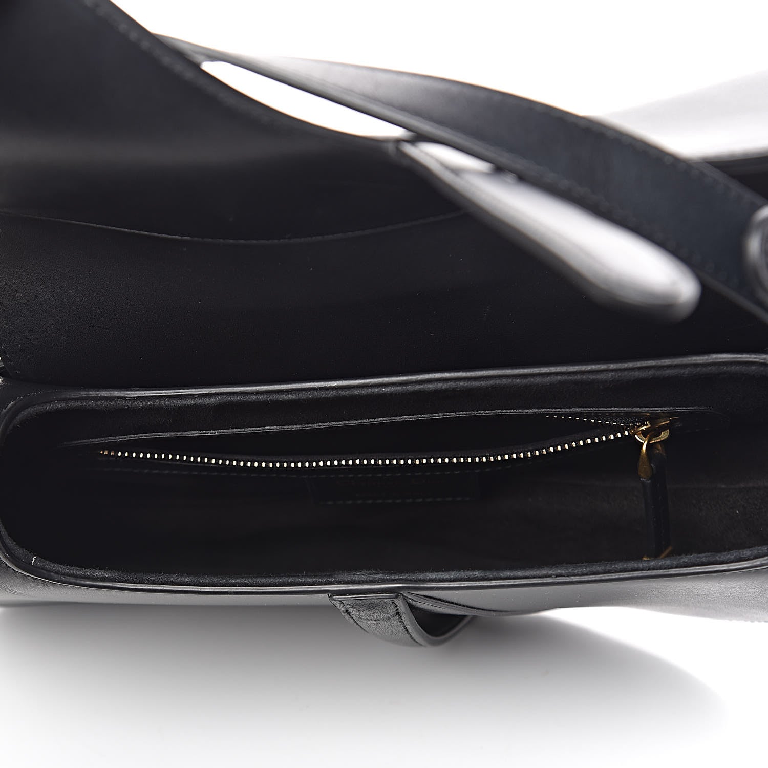 Christian Dior Calfskin Saddle Bag Black 7 of 10