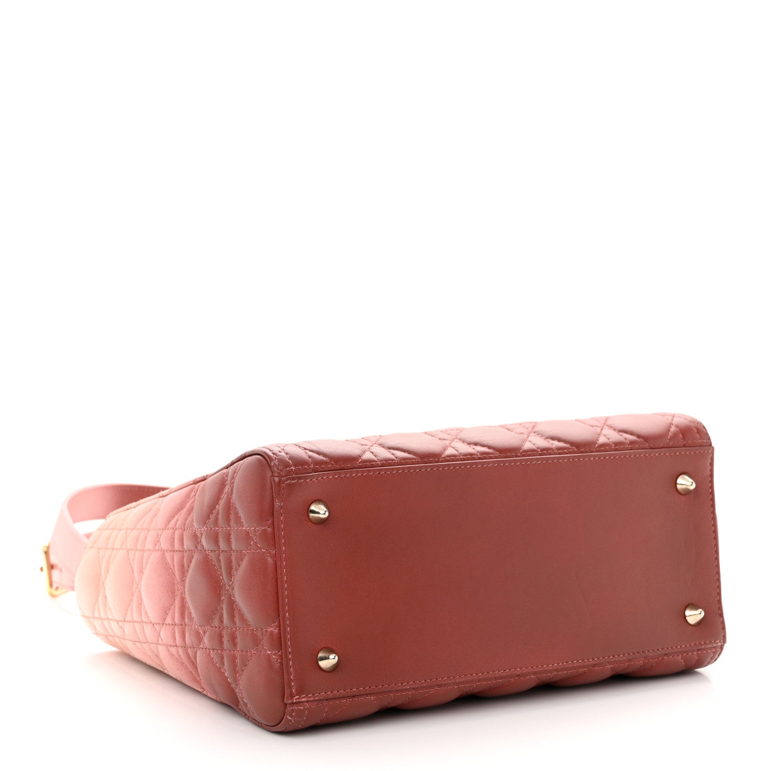 Christian Dior Lambskin Cannage Gradient Medium Lady Dior Pink 4 of 16