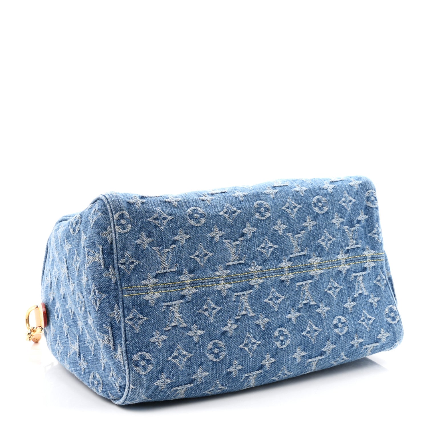 Louis Vuitton Monogram Denim Speedy Soft 30 Blue 4 of 10
