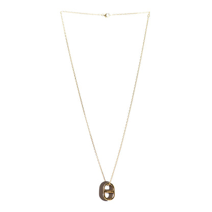 Hermes Swift O'Maillon Pendant Necklace Etoupe 3 of 5