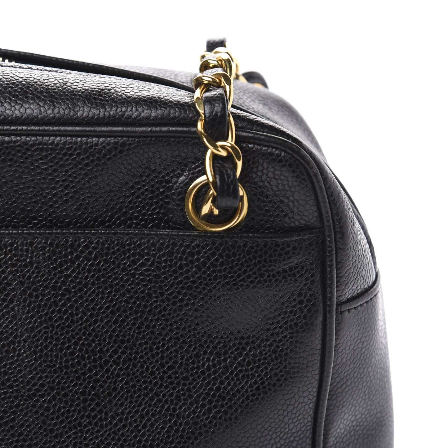 Caviar CC Shoulder Bag Black