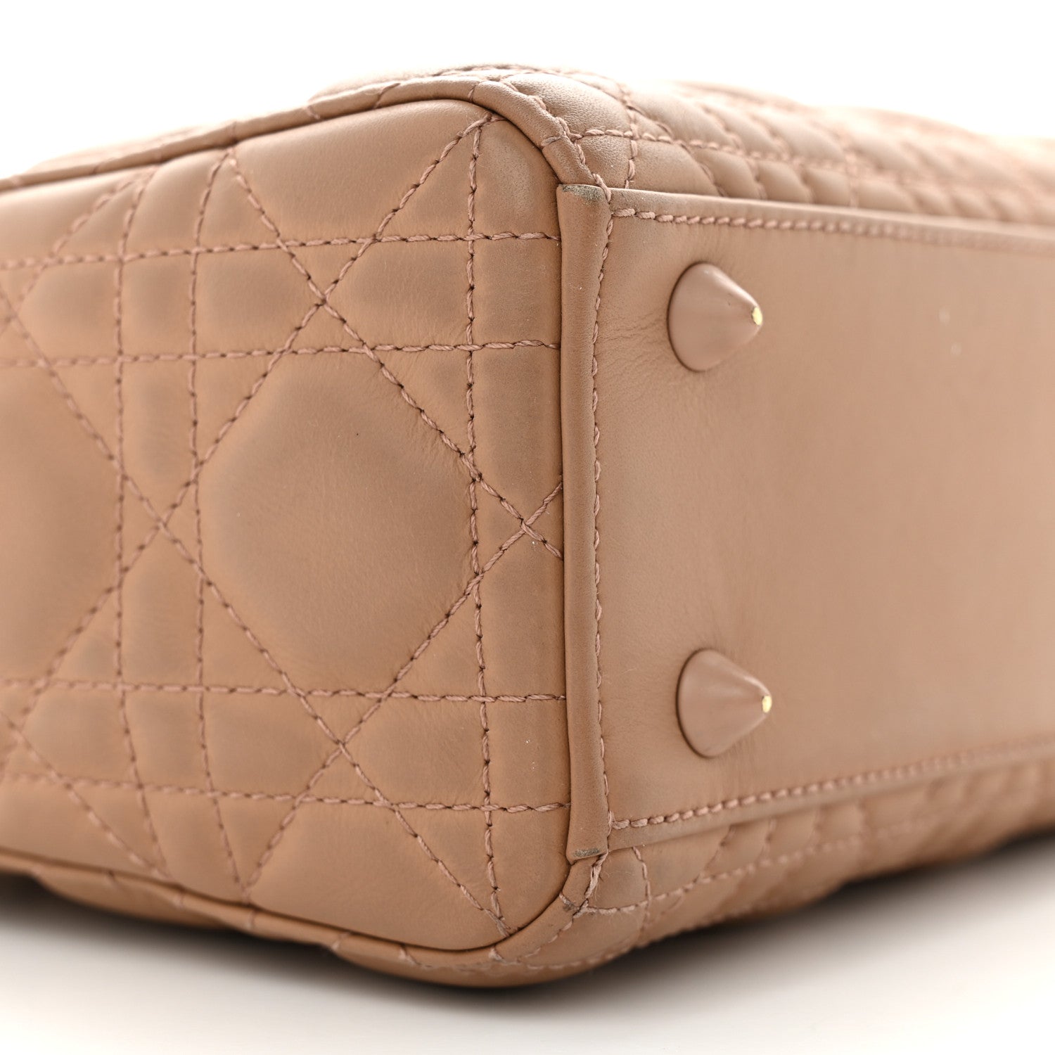 Christian Dior Ultra Matte Calfskin Cannage Small My ABCDior Lady Dior Beige 9 of 17