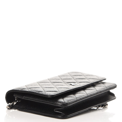Chanel Caviar Quilted Wallet On Chain WOC Black 4 of 9