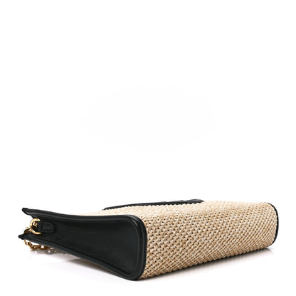 Louis Vuitton Raffia Calfskin Monogram Giant Pouch 4 of 10