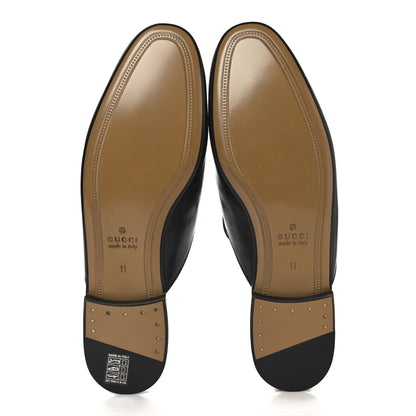 Gucci Calfskin Mens Princetown Slippers 11 Black 6 of 10