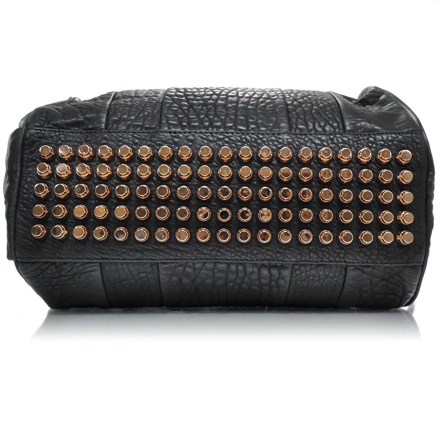 Alexander Wang Leather Rocco w Rose Gold Hardware Black 4 of 7