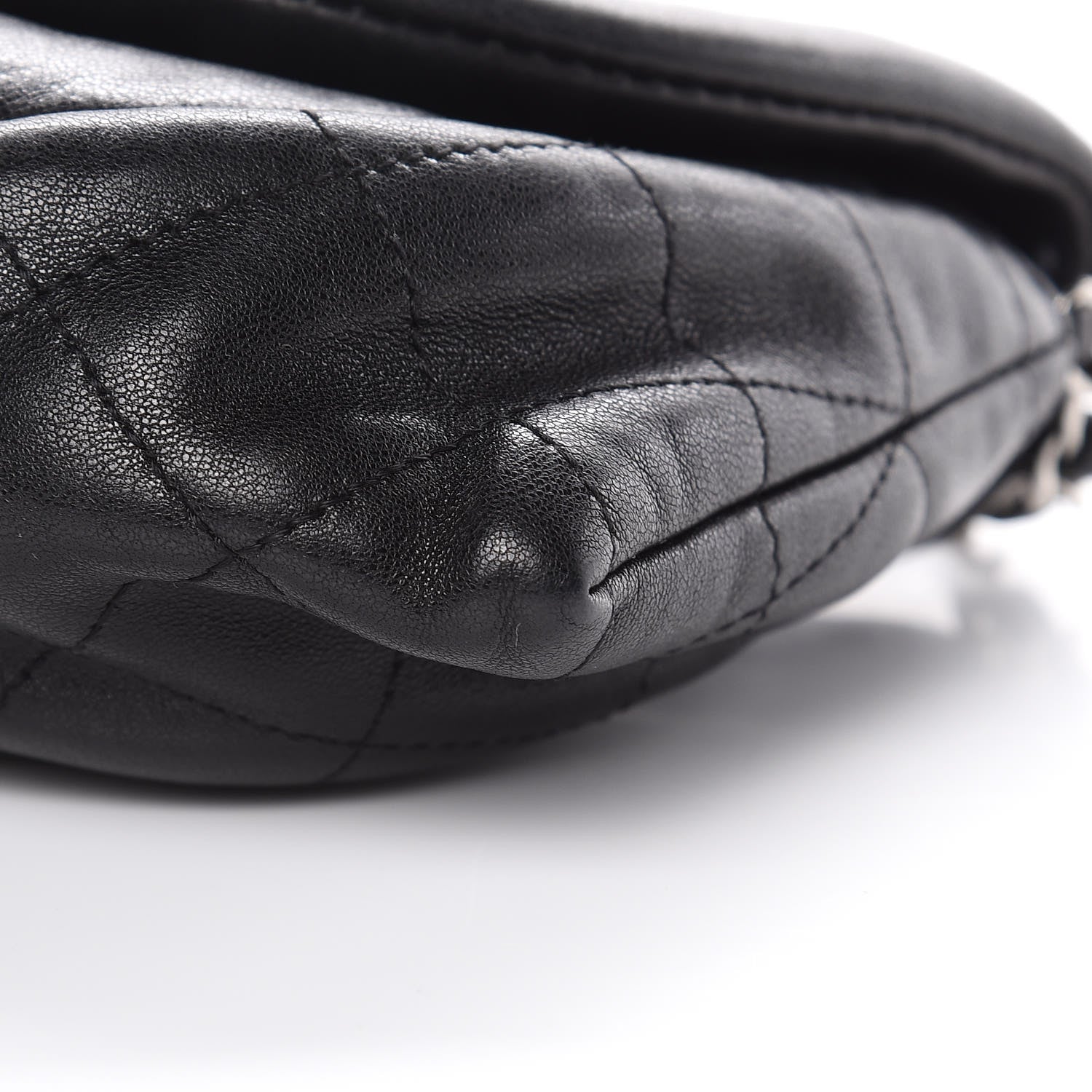 Chanel Lambskin Half Moon Wallet On Chain WOC Black 13 of 13