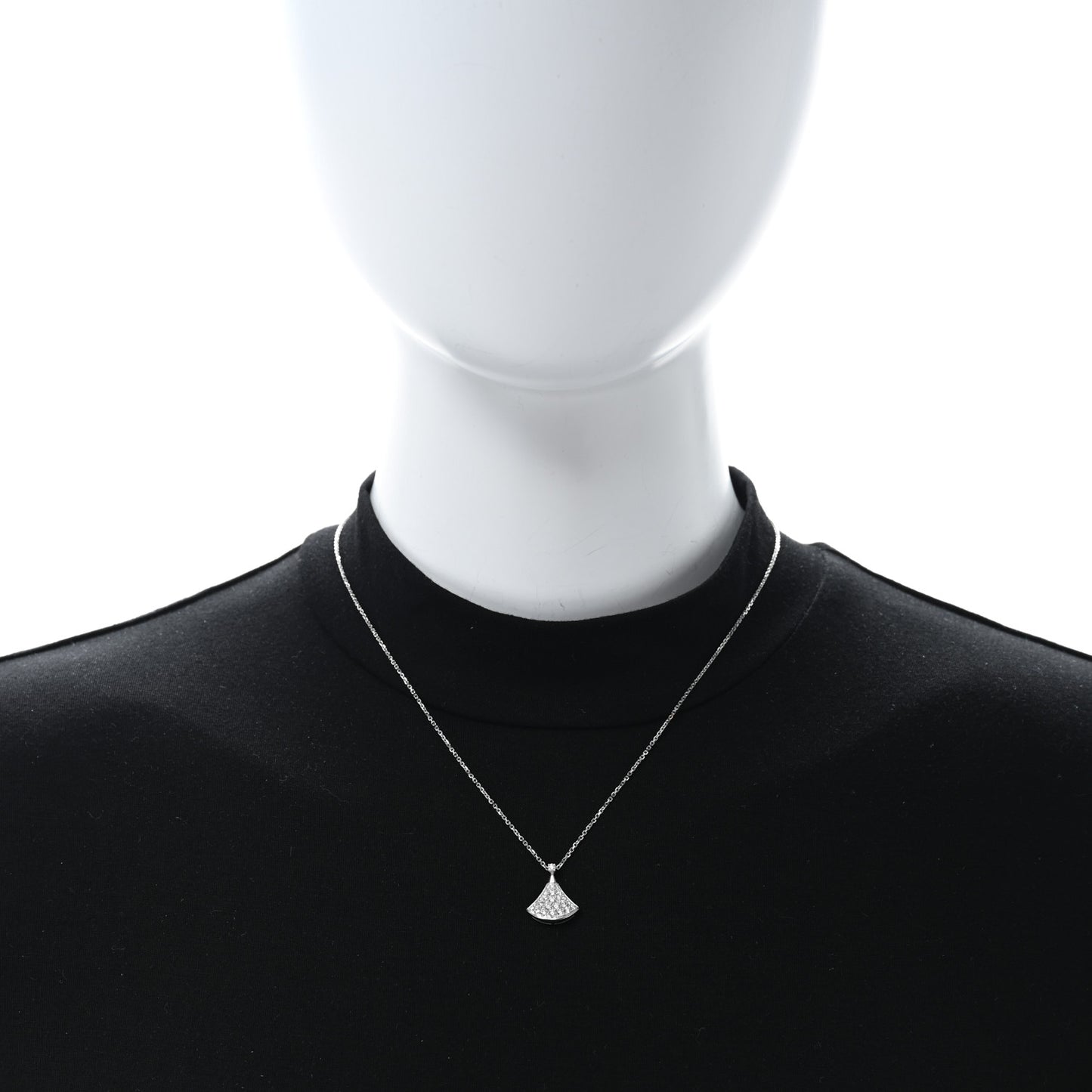 18K White Gold Diamond Divas' Dream Pave Necklace