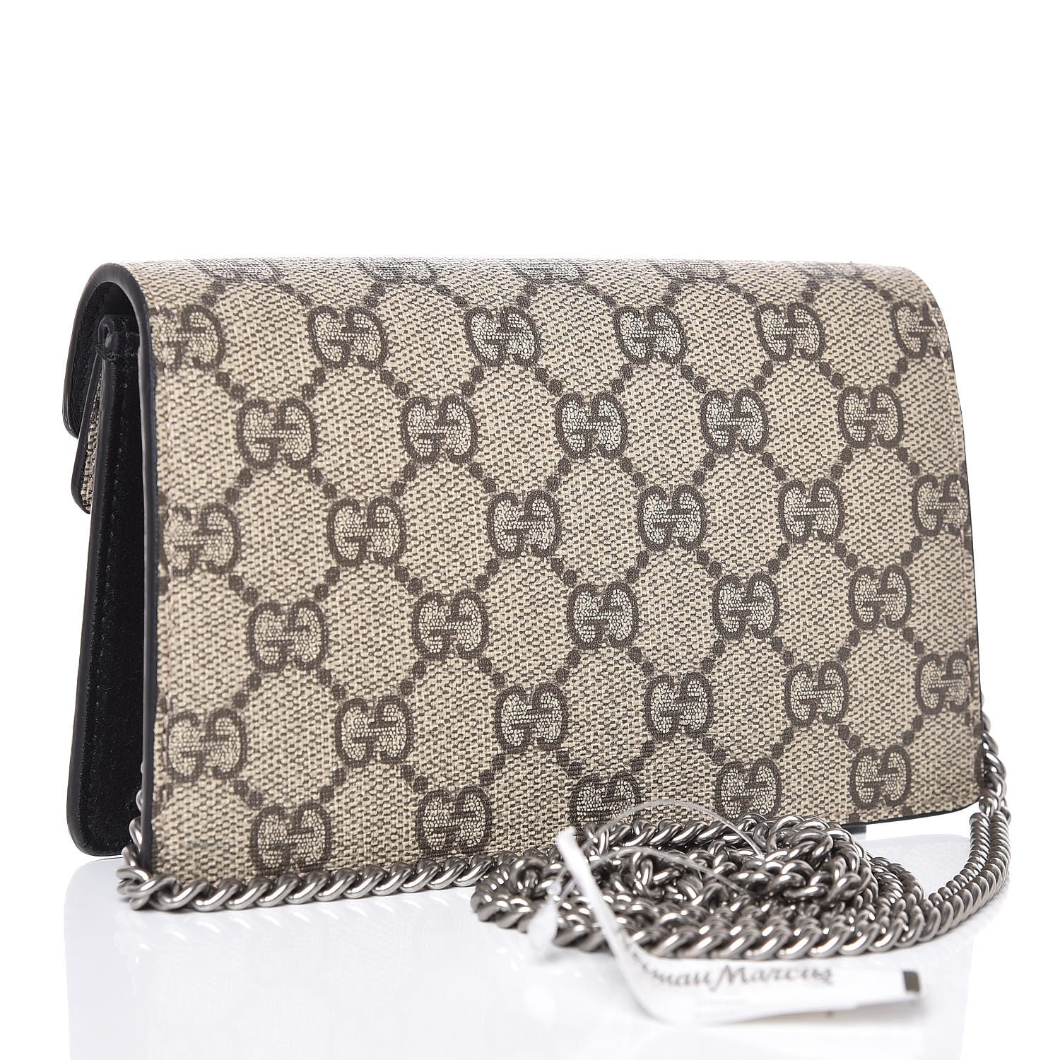 Gucci GG Supreme Monogram Super Mini Dionysus Shoulder Bag Black 4 of 8