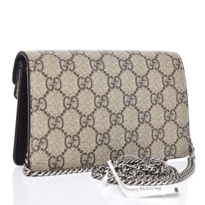 Gucci GG Supreme Monogram Super Mini Dionysus Shoulder Bag Black 4 of 8