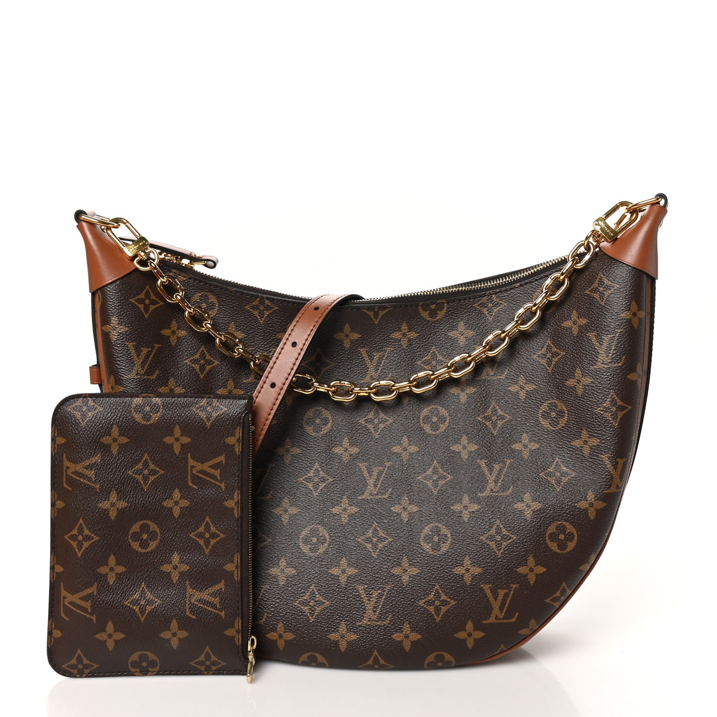 Reverse Monogram Loop Hobo