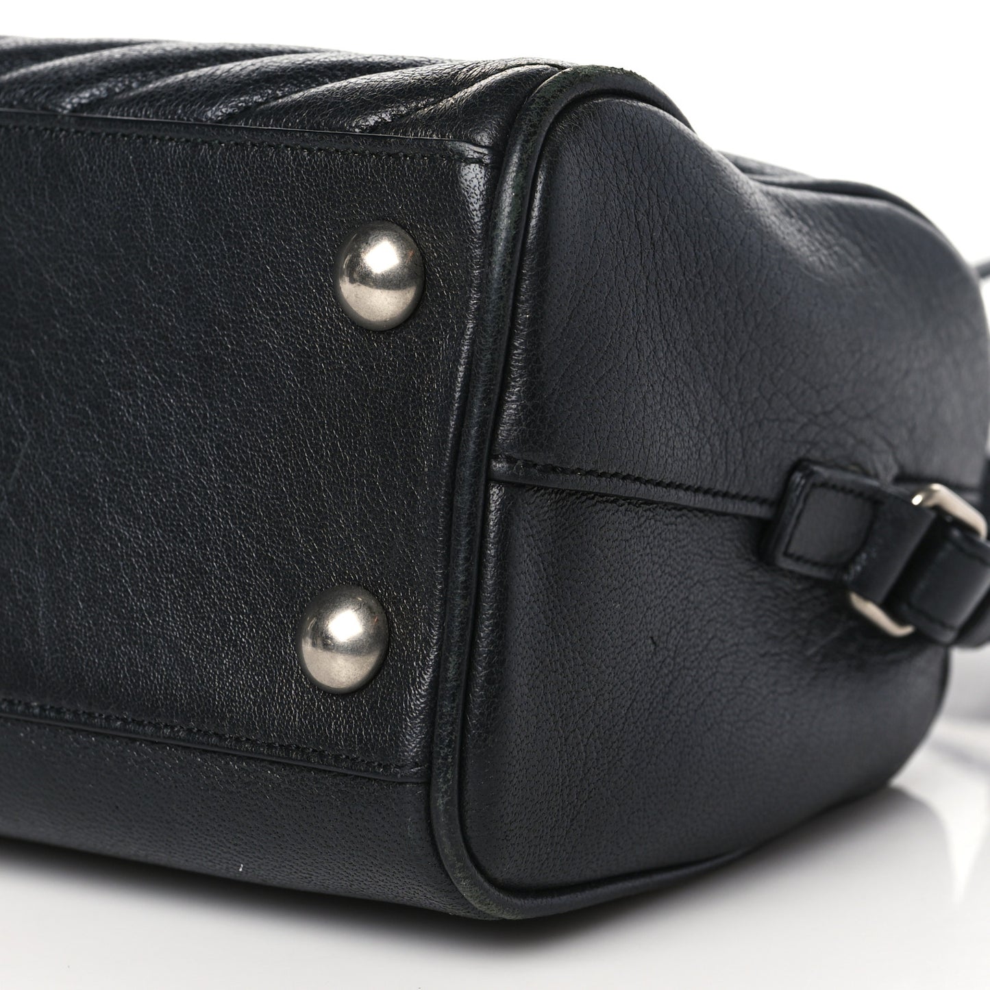 Sheepskin Matelasse Chevron Baby Duffle Black