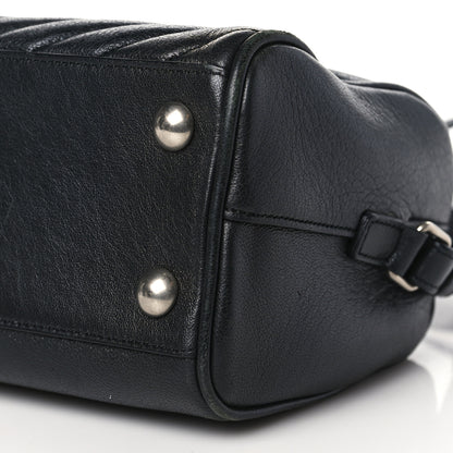 Saint Laurent Sheepskin Matelasse Chevron Baby Duffle Black 8 of 8