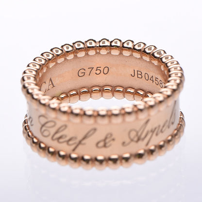 Van Cleef & Arpels 18K Rose Gold Perlee Signature Ring 47 4 6 of 9