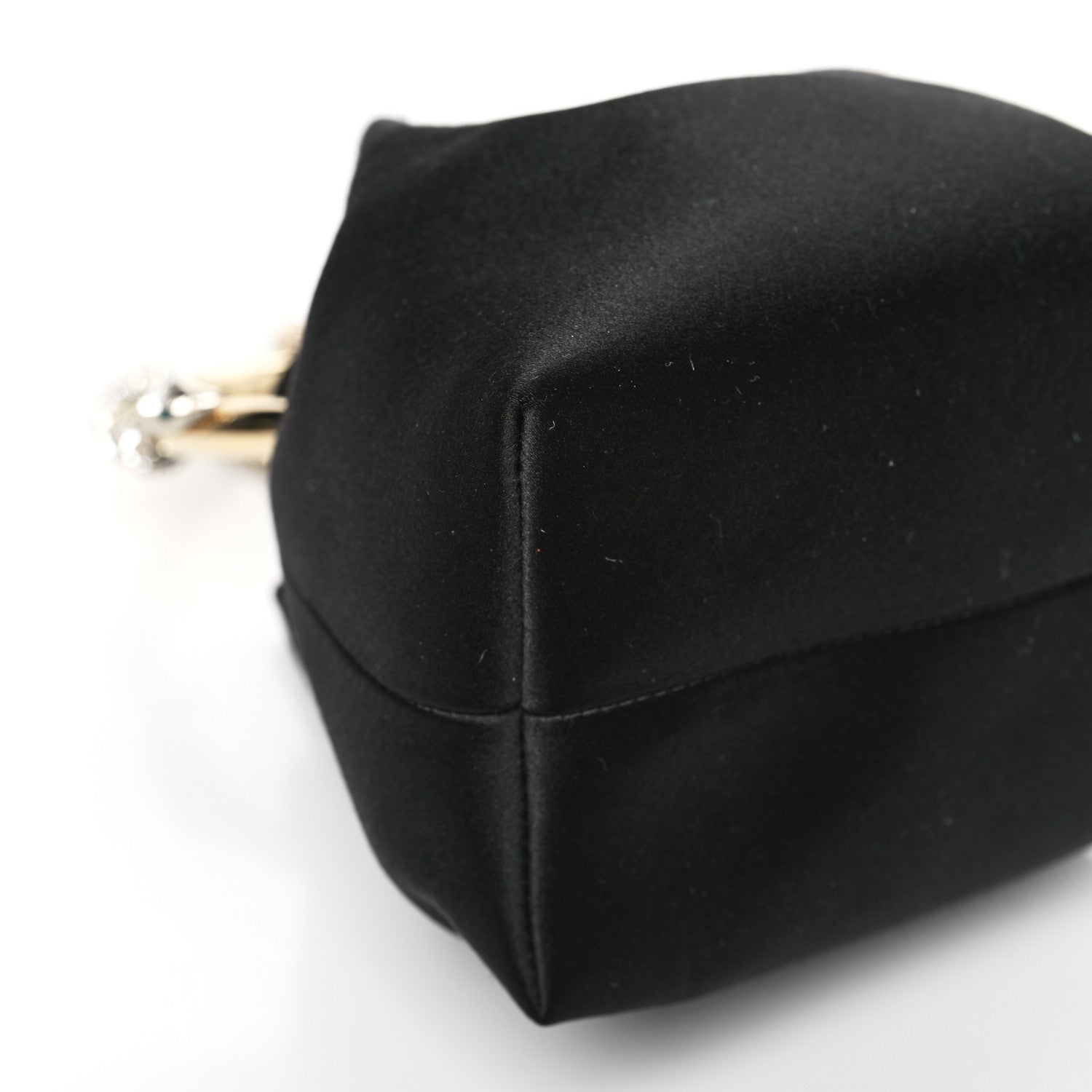 Jimmy Choo Satin Crystal Snake Embellished Bon Bon Bag Black 8 of 10