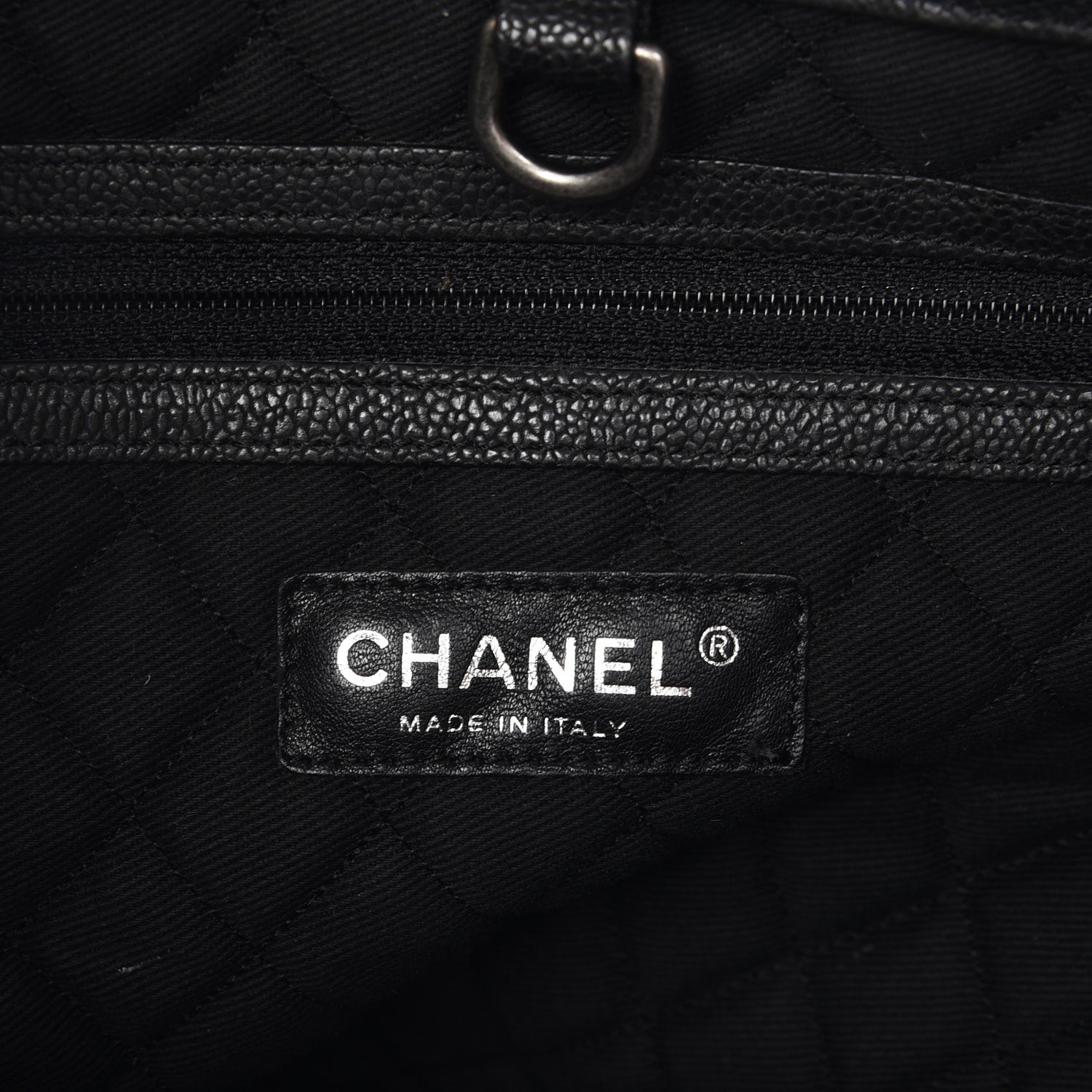 Chanel Distressed Caviar Outdoor Ligne Tote Black 1 of 7